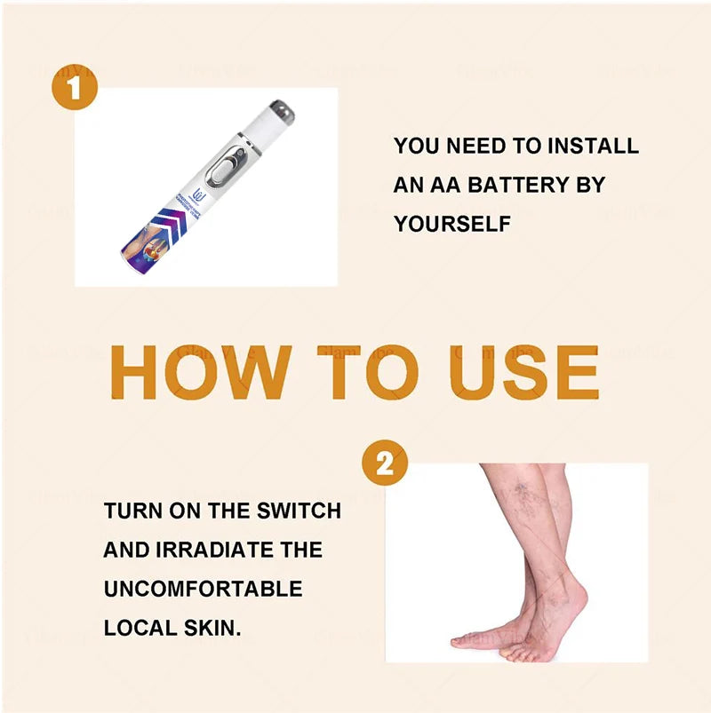 Laser venous pointers address varicose veins, and leg care tools are hot sellers.