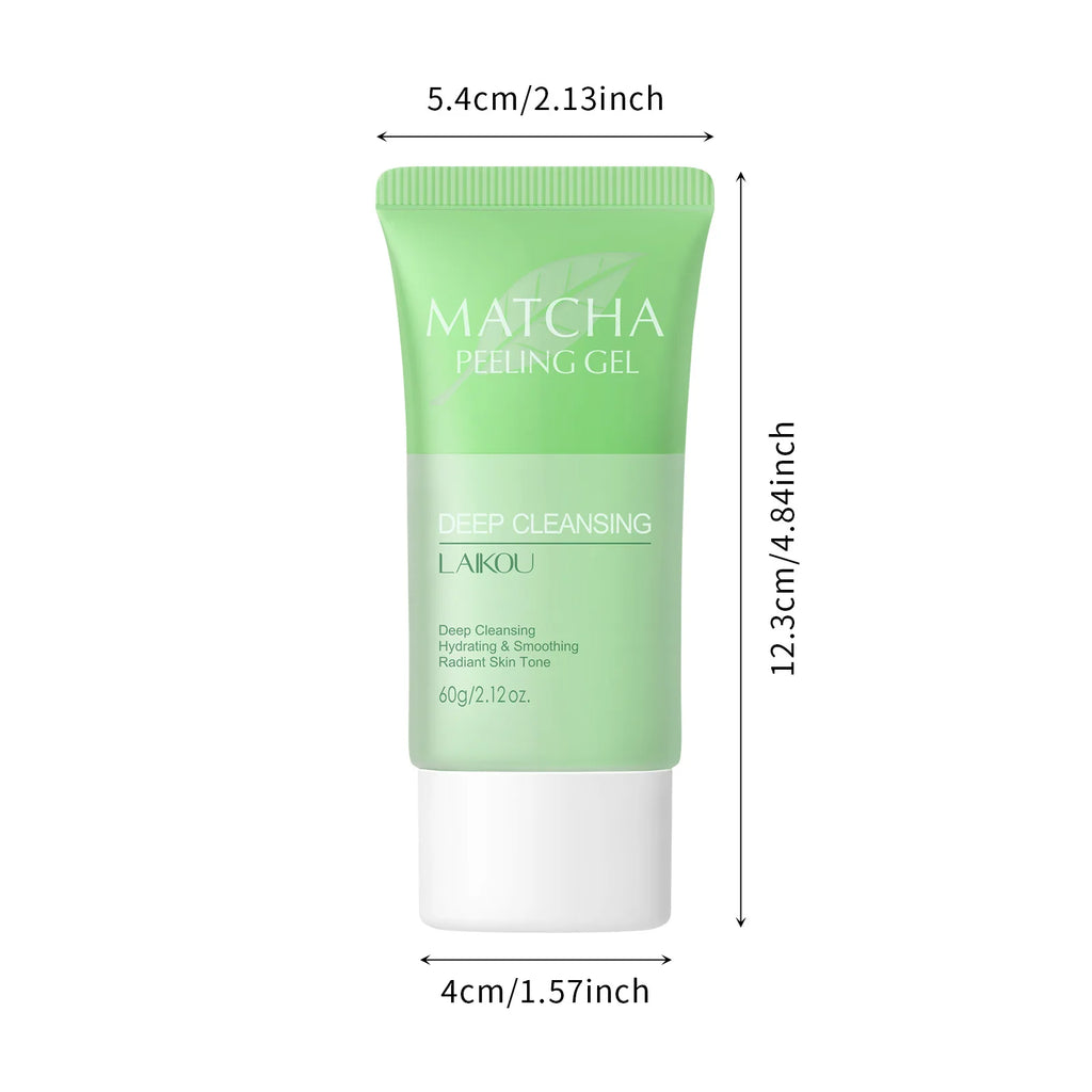 LAIKOU Matcha Exfoliating Gel Exfoliate Peeling Gel Facial Scrub Moisturise Nourishing Repair Scrubs Korean Face Cream Skin Care