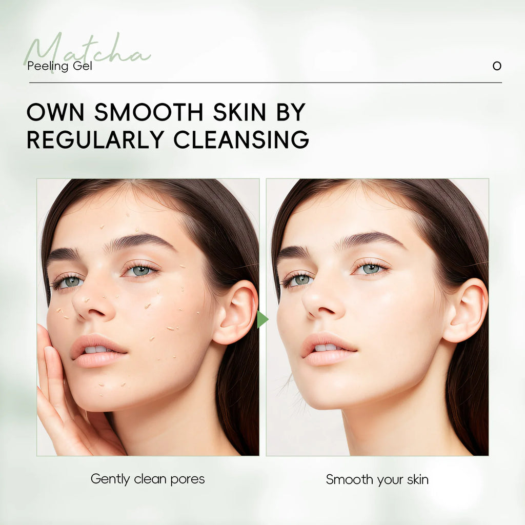 LAIKOU Matcha Exfoliating Gel Exfoliate Peeling Gel Facial Scrub Moisturise Nourishing Repair Scrubs Korean Face Cream Skin Care
