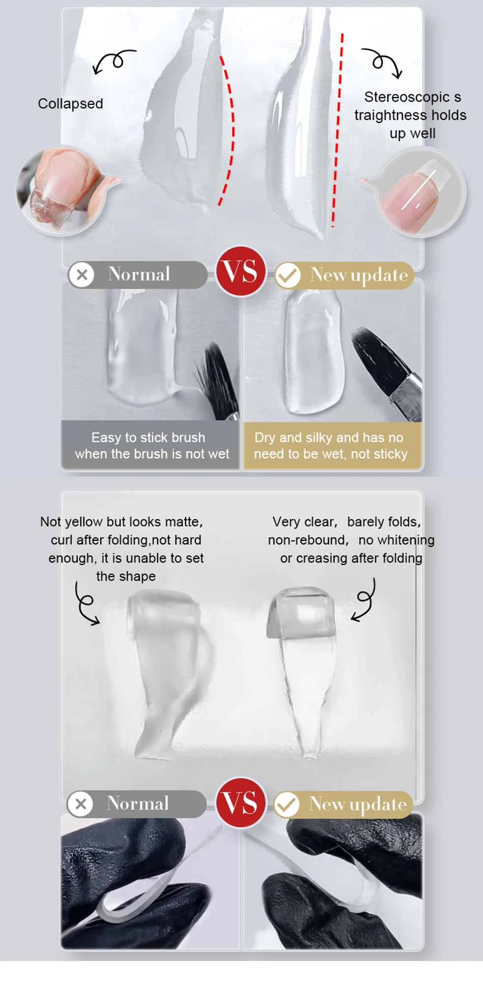 BORN PRETTY 30g Super Crystal Extension Gel Nail Polish Hard Gel for Nail Strengthen 3D Modeling Building Nail Apex DIY Manicure